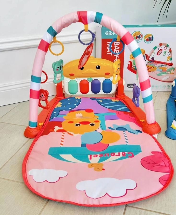 Interactive play mat for baby’s growth and fun.