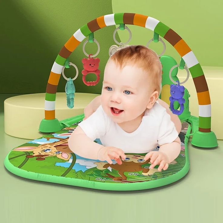 Interactive play mat for baby’s growth and fun.